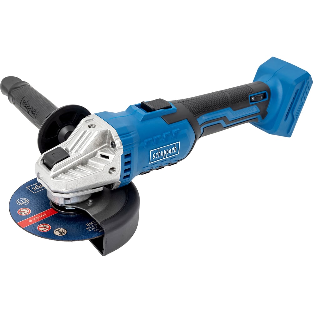 Изображение товара Аккумуляторная угловая шлифмашина Scheppach C-AG125-X 125 мм без АКБ и ЗУ