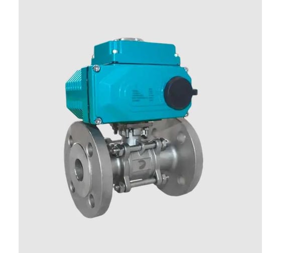 Изображение товара Кран шаровой фланцевый NEWKEY (3PC), DN65 (2_1/2), AISI304, PN16, с электроприводом DC 24V (С-10) NK-BFp65/4*PEDL10