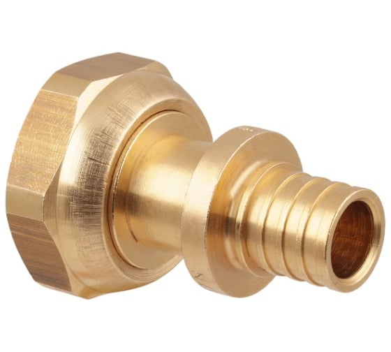 Изображение товара Аксиальная муфта RITABLE с накидной гайкой, латунь, 16*3/4 (упаковка 2 штуки) 1101712041634