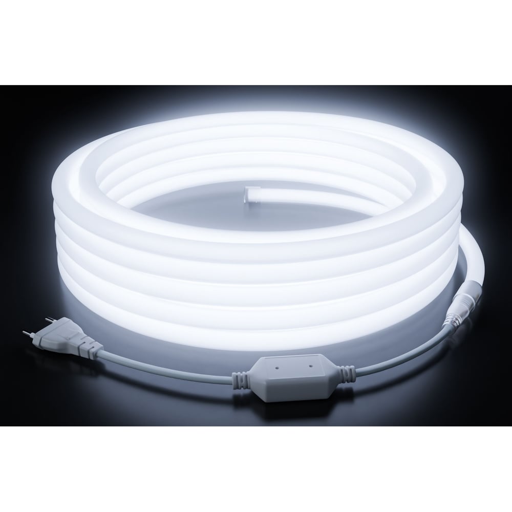Изображение товара Светодиодный неон Apeyron 220В 6Вт/м 300лм/м IP65 10м холодный белый