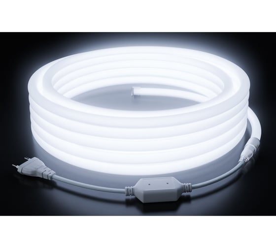 Изображение товара Комплект светодиодного неона Apeyron 220В, 6Вт/м, 300лм/м, 6500К, 144д/м, круглый, d=14, 10м, IP65 10-115