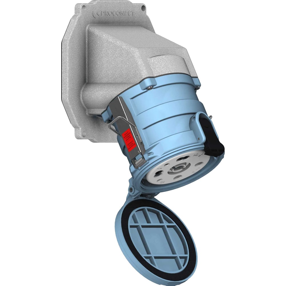 Изображение товара Розетка панельная встраиваемая угловая Proconect 150A 3P+E 380V IP66/67 3PS9D30E01 + 3PS9-LB