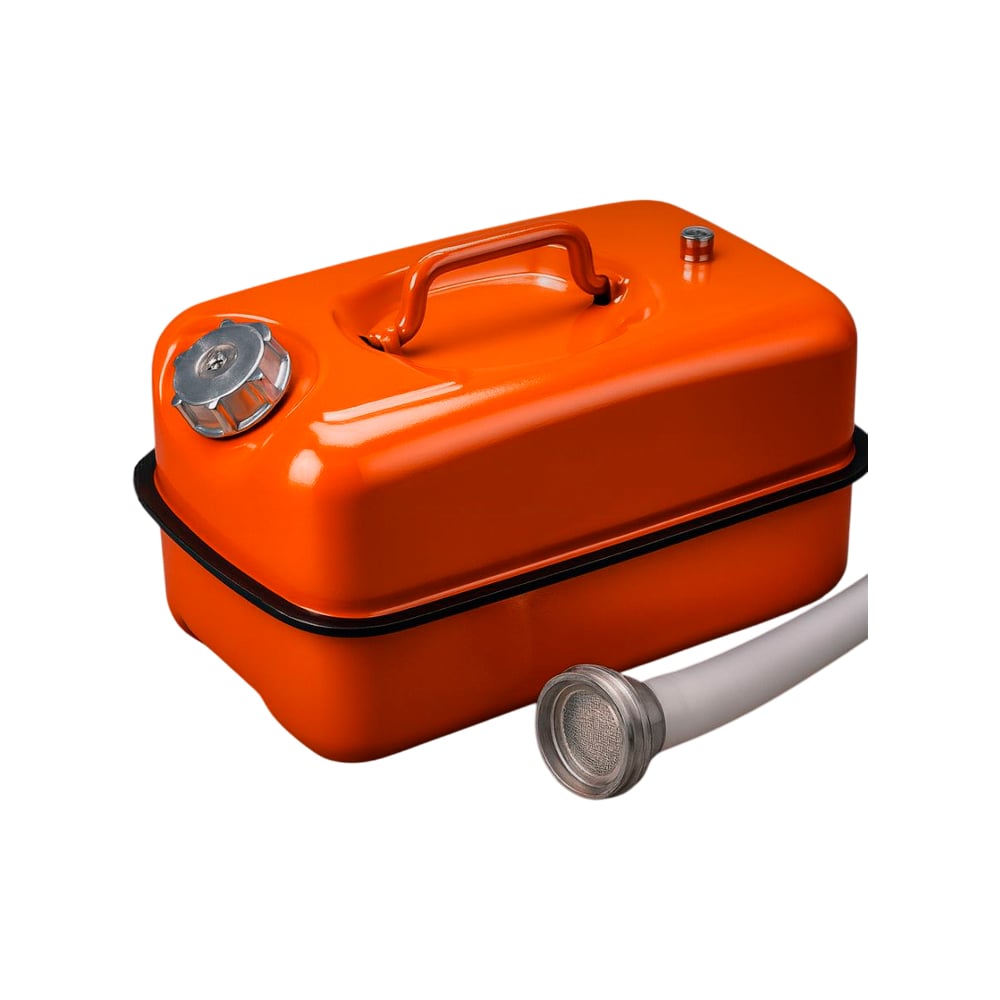 Изображение товара Металлическая горизонтальная канистра на 10 литров с заливным устройством BlackWeld