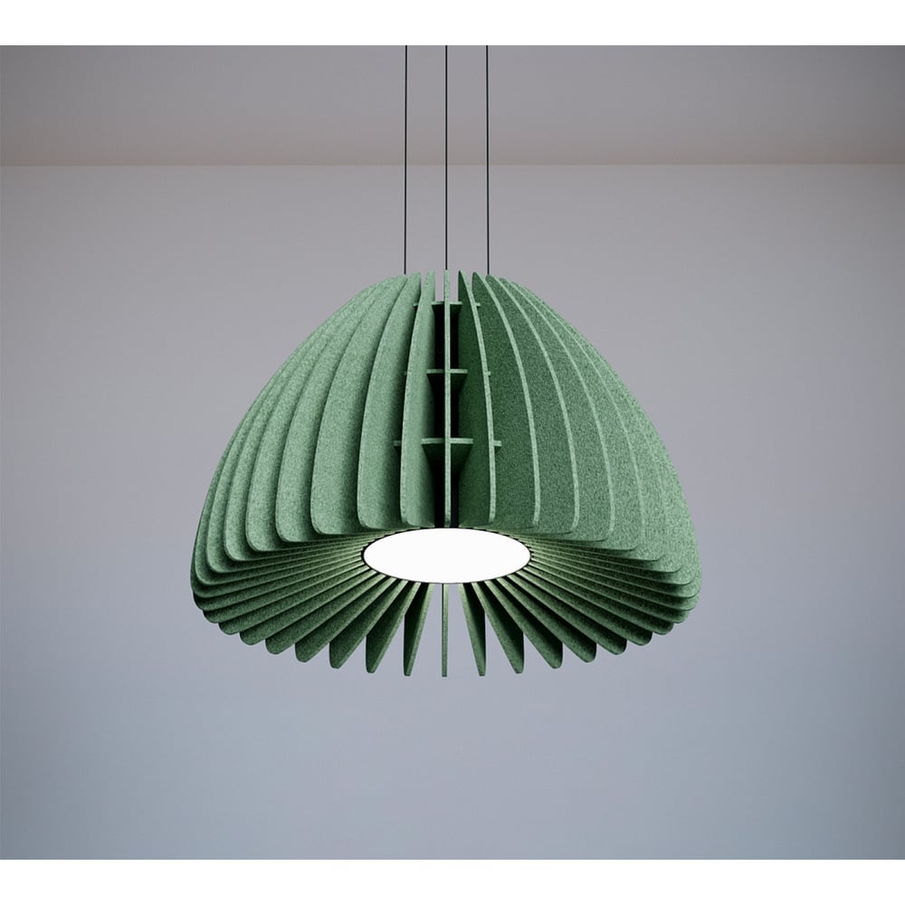Изображение товара Подвесной светильник светодиодный MODALINE ROUND BELL90 НЕФРИТ 900x900 мм 15-25Вт теплый белый