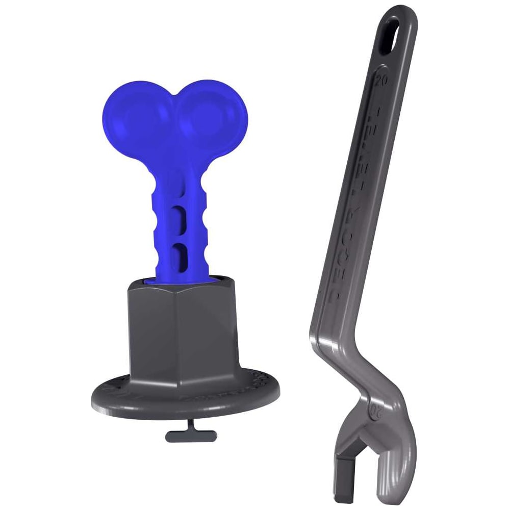 Изображение товара Многоразовые зажимы СВП DECOR 1.0 мм, 50 шт + ключ для установки