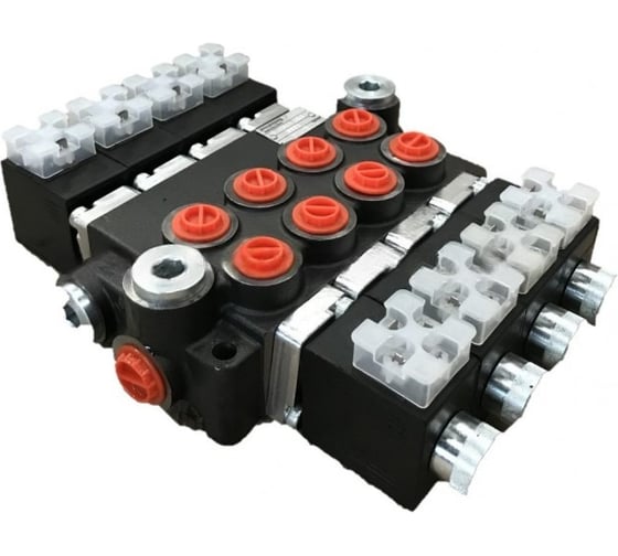 Изображение товара Гидрораспределитель АРКАИМ 4Z50 1(A1K16)Ju+3(A1K16)Ju+3 Gkz1, Badestnost, 40 л/мин, 4 секции, плавающий режим, с джойстиками 4Z50 1(A1K16)Ju+3(A1K16)Ju+3 Badestnost