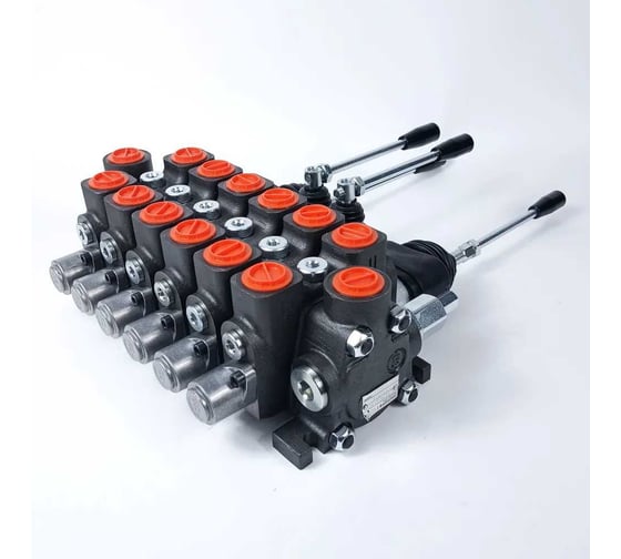 Изображение товара Гидрораспределитель АРКАИМ 100 л/мин, 6 секций без фиксации с 2 джойстиками 6PC100 (A1А1)Ju+3 A1A1(A1А1)Ju+3 Badestnost