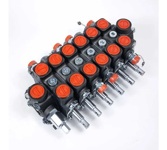 Изображение товара Гидрораспределитель АРКАИМ 100 л/мин, 6 секций без фиксации 6PC100 (схема Loglift-65, СФ65-75) Badestnost