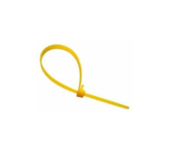 Изображение товара Хомут ООО ПКФ Сварком нейлоновый, 7,2x200мм, желтый, 50шт, упаковка 1шт СанТех s042025