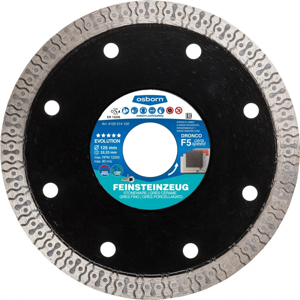 Алмазный диск по керамограниту DRONCO сверло по керамограниту керамике и стеклу росомаха диаметр 5 мм четырехгранник 721005