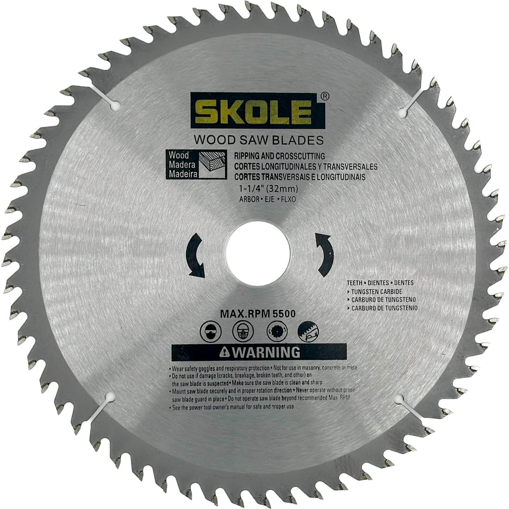 Изображение товара Диск пильный по дереву SKOLE D1 400х50 мм, поперечный рез, 100 зубьев