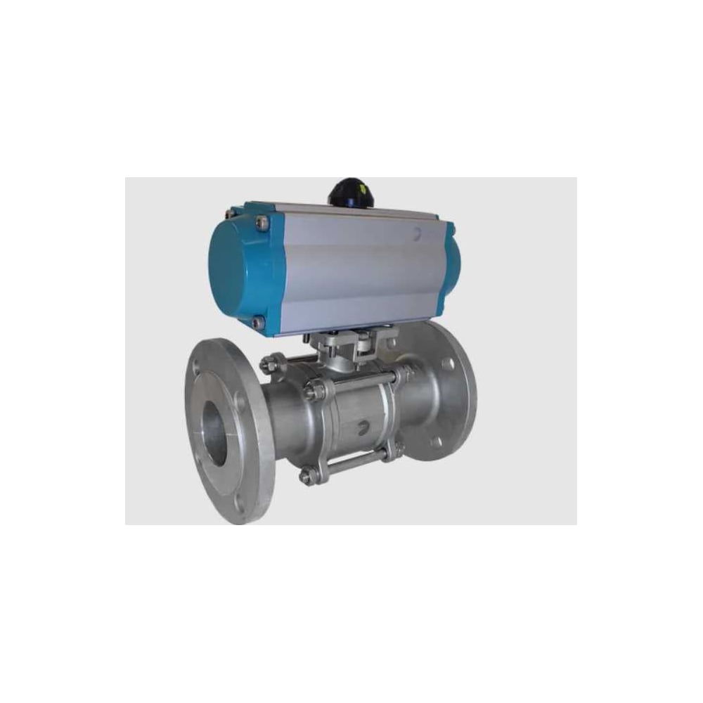 Изображение товара Кран шаровой фланцевый NEWKEY DN 125 с пневмоприводом PN16