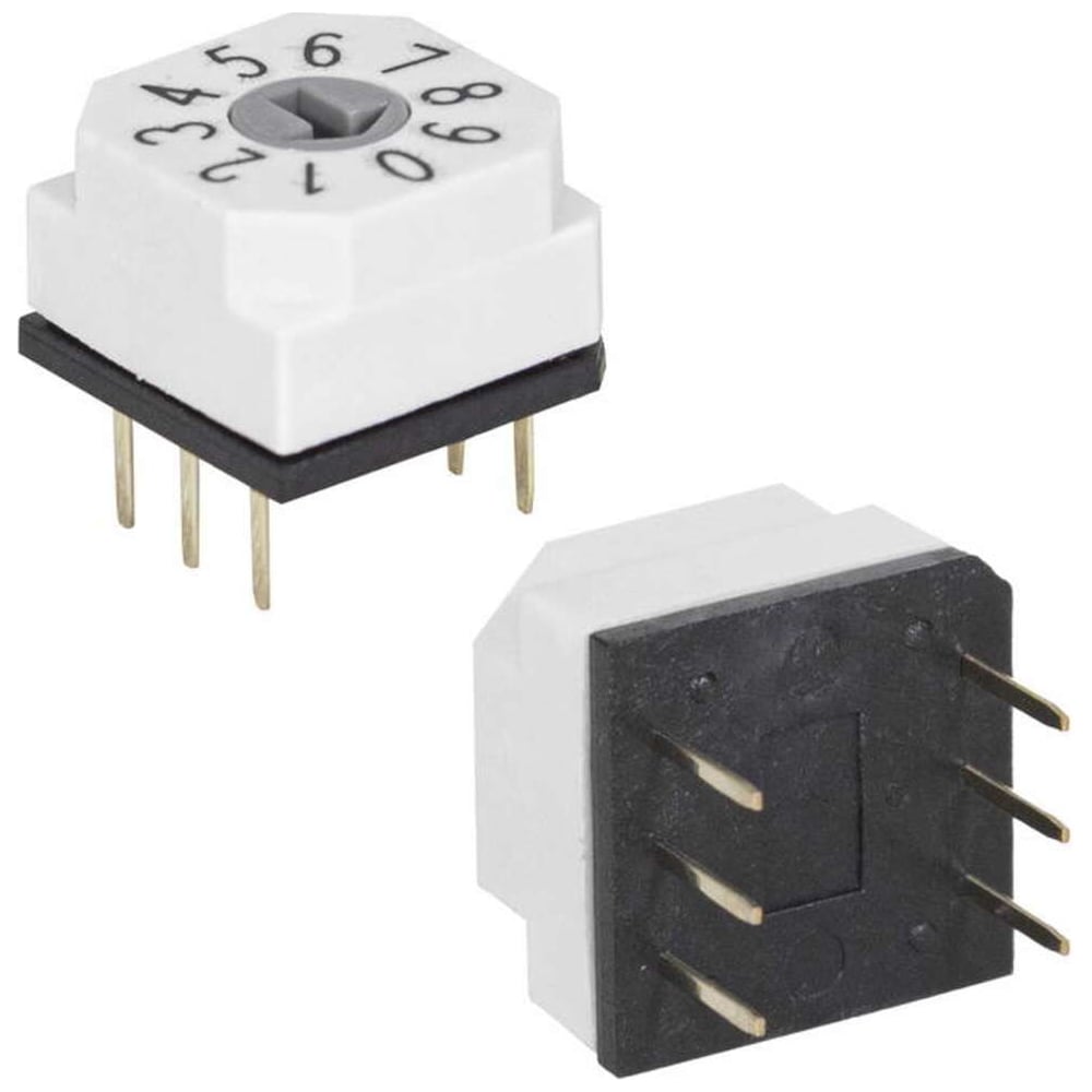 Изображение товара Переключатель DIP RUICHI SDR10 выносной 24 В 0,025 А 10х10 мм