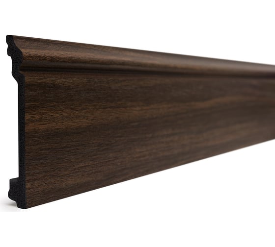 Изображение товара Напольный плинтус Decor-Dizayn ударопрочный влагостойкий цвет темный орех 100Х16Х2400 мм 701-73SH