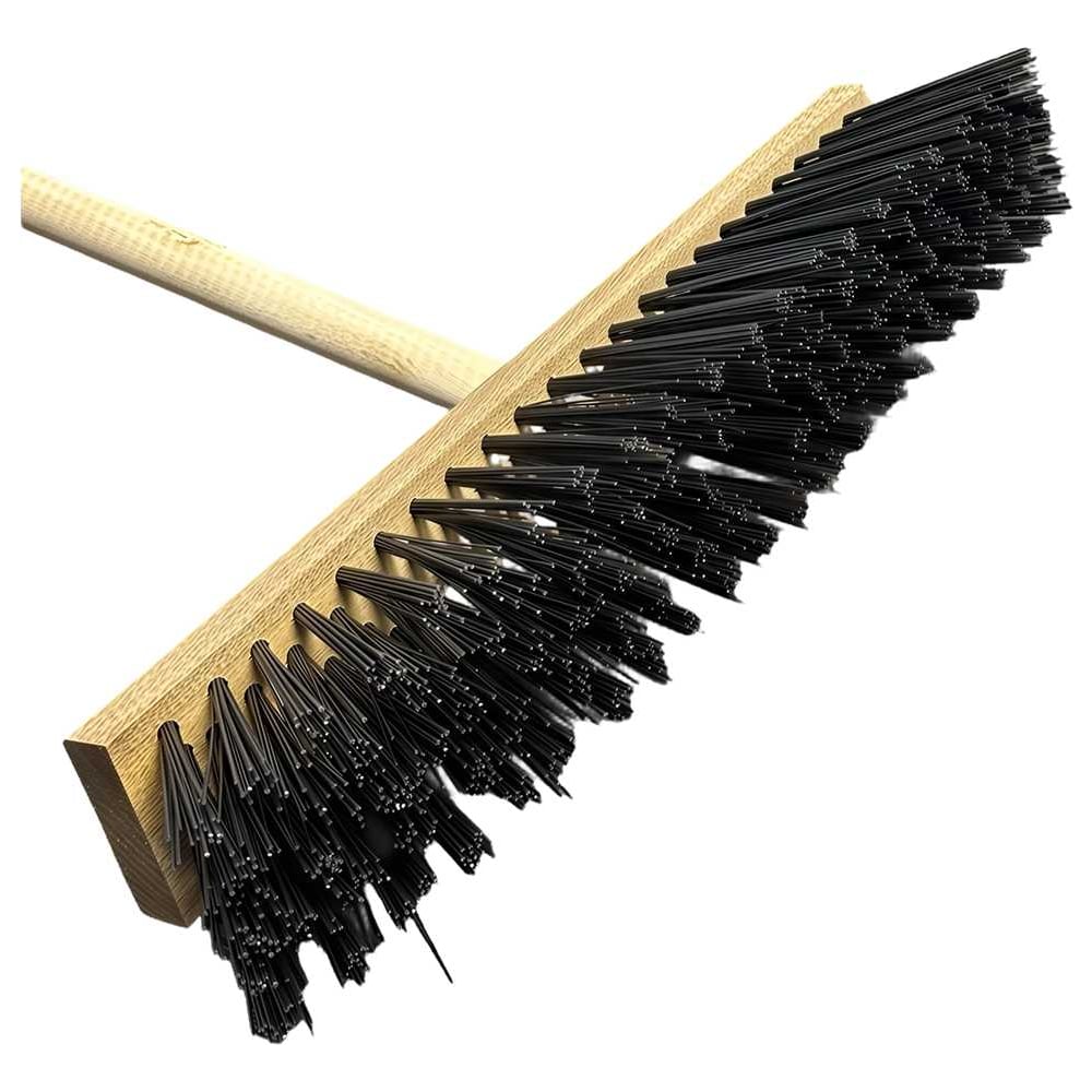 Изображение товара Щетка тротуарная SAMGRUPP 600х60х20 мм с деревянной ручкой и синтетической щетиной