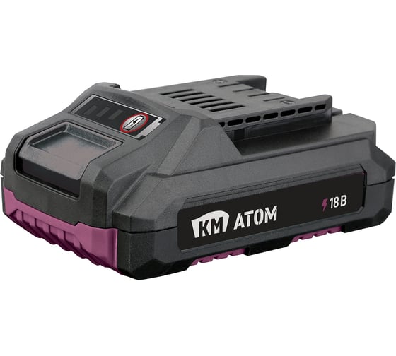 Изображение товара Аккумулятор КМ АТОМ, 18В, 2Ач, Li-Ion BLI-18/2,1