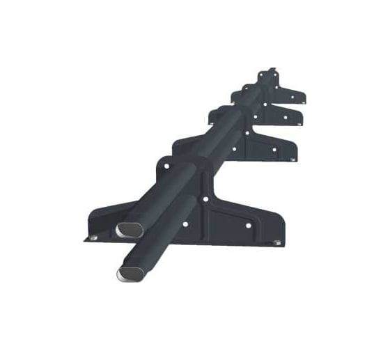 Изображение товара Снегозадержатель Grand Line Стандарт Т4 d 40х20 RAL 7024 (3м) 185844