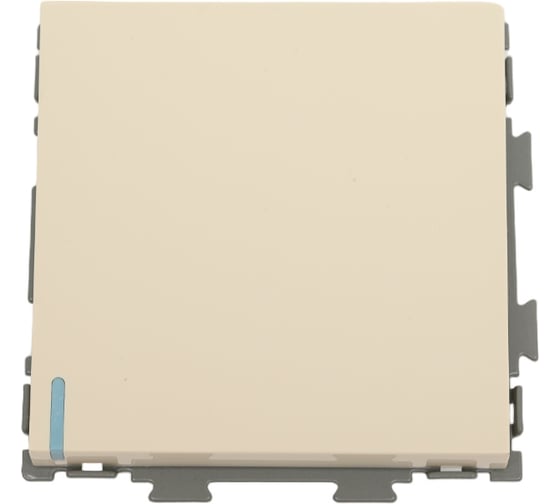 Изображение товара Одноклавишный проходной переключатель CGSS, бежевый Практика PL-W101-PBGG