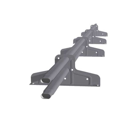 Изображение товара Снегозадержатель Grand Line Стандарт Т4 d 40х20 RAL 7004 (3м) 198173