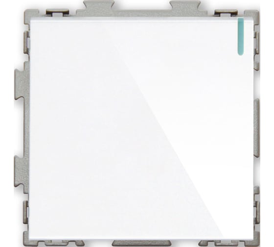 Изображение товара Одноклавишный проходной переключатель CGSS, белый "Практика" PL-W101-PWCG