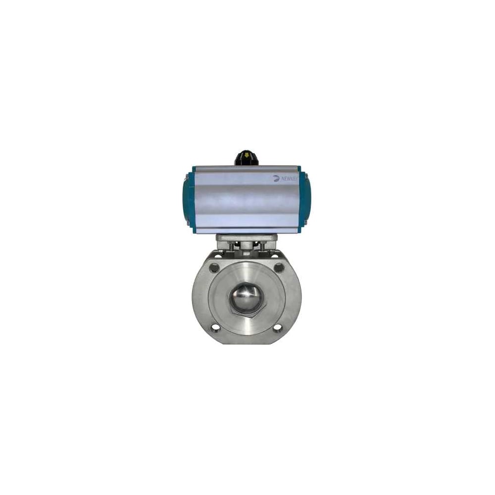 Изображение товара Кран шаровой межфланцевый NEWKEY AISI304 DN50 с пневмоприводом