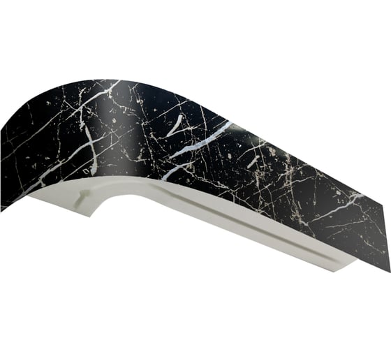 Изображение товара Двухрядный карниз Эскар Классика черный мрамор в сборе, 7 см, 2.8 м 767430280