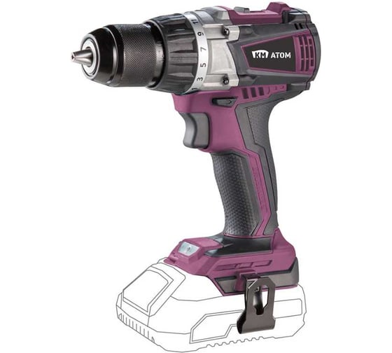 Изображение товара Дрель-шуруповерт аккумуляторная КМ АТОМ 18 В без АКБ и ЗУ СТМ CD-183BL