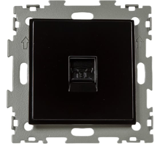 Изображение товара Телефонная розетка CGSS RJ11 черная Эстетика GL-W201T-BCG