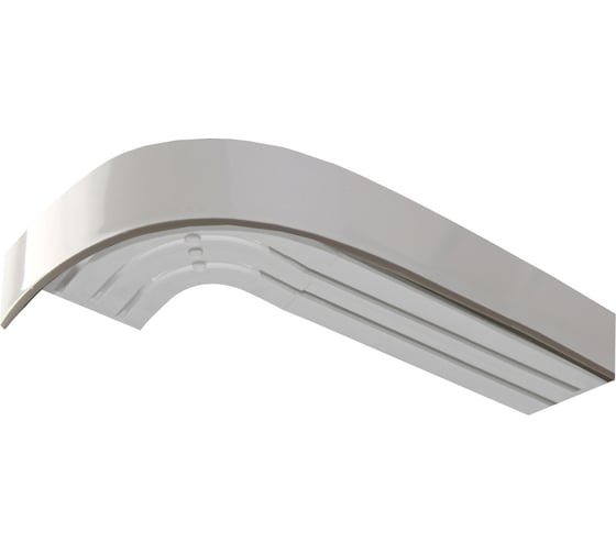 Изображение товара Трехрядный карниз Эскар Классика белый глянец в сборе, 7 см, 2.6 м 772430260