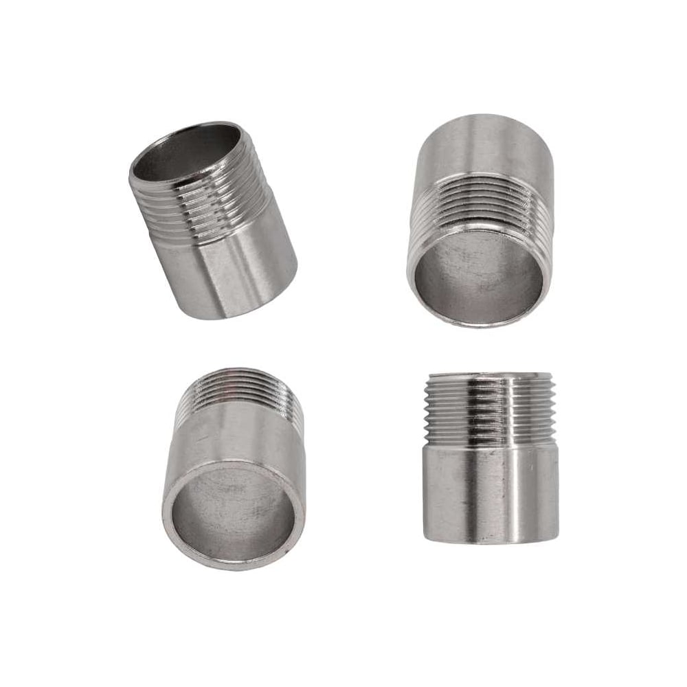 Изображение товара Ниппель приварной из нержавеющей стали AISI304 DN25 PN16 набор 4 шт