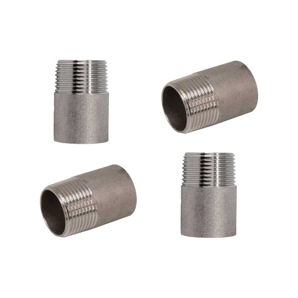 Изображение товара Ниппель приварной NEWKEY из нержавеющей стали DN20 3/4 PN16 набор 4 шт