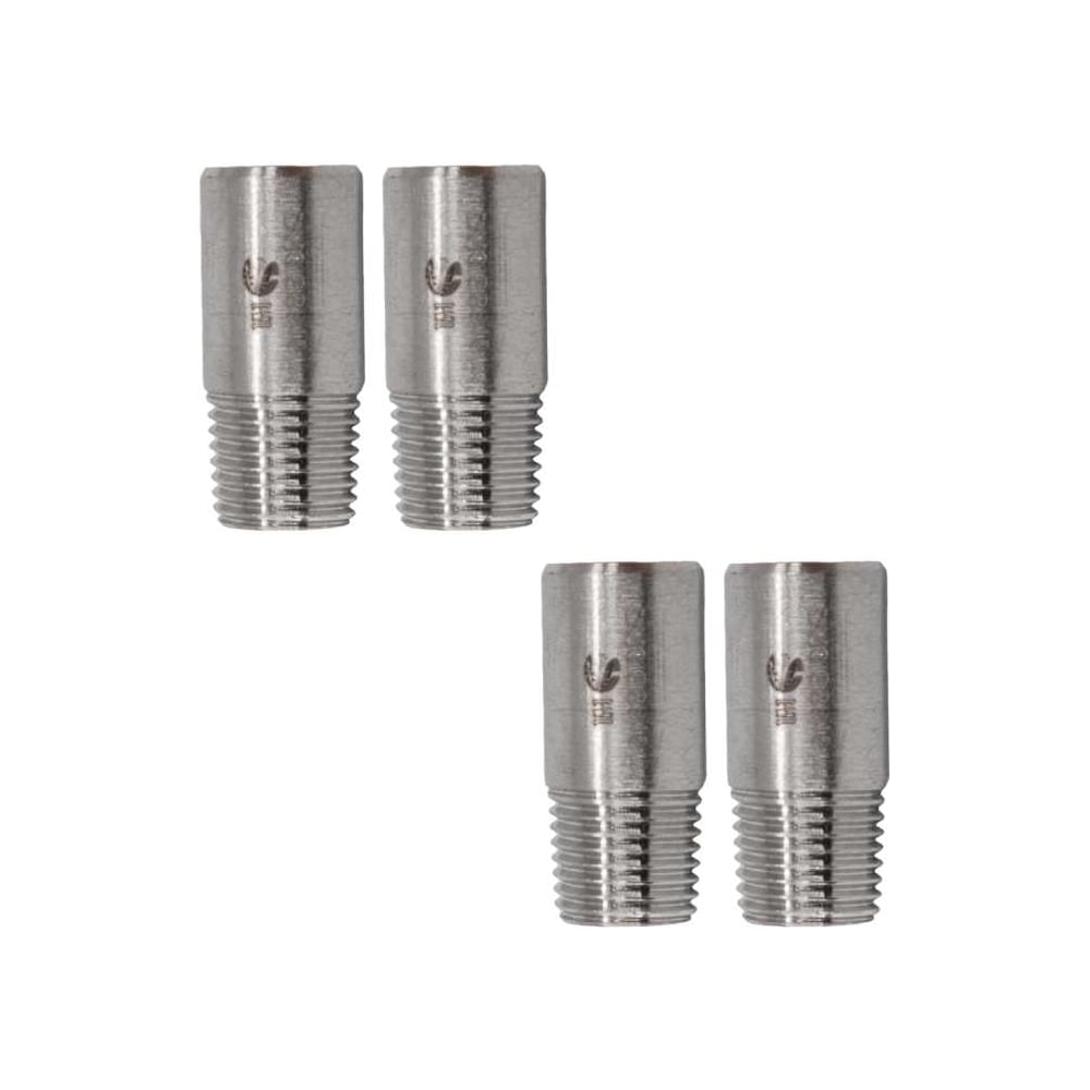 Изображение товара Ниппель приварной NEWKEY из нержавеющей стали DN 8 (1/4) набор 4 шт