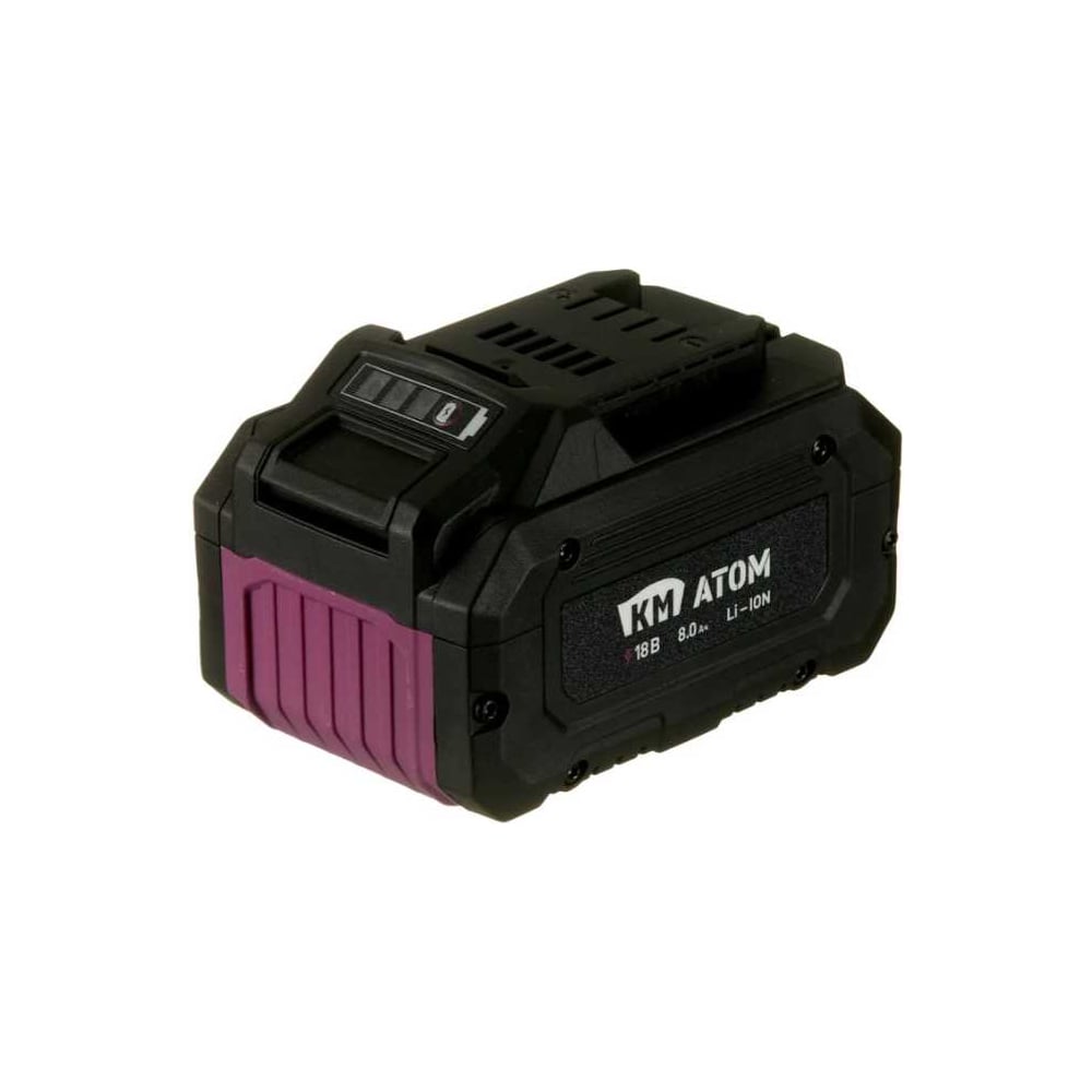 Изображение товара Аккумулятор КМ АТОМ 18 В 8Ач Li-Ion для электроинструментов