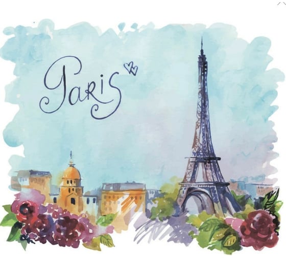 Изображение товара Тканевая шторка для ванны Melodia della vita 180х200 см Открытка из Парижа MZ-147 21034