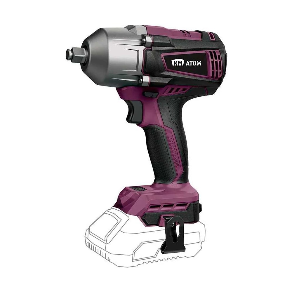 Изображение товара Аккумуляторный ударный гайковерт КМ АТОМ СIW-183BL 18V без аккумулятора