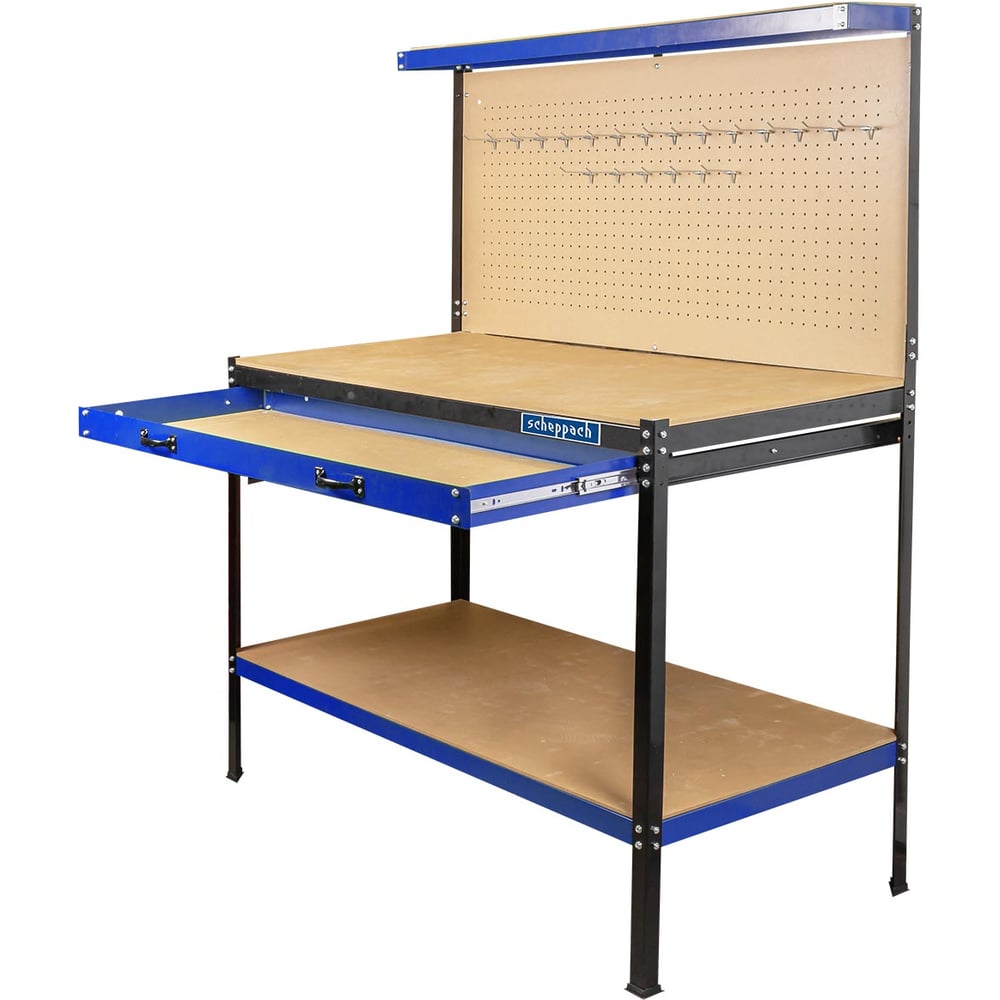 Изображение товара Верстак Scheppach слесарный металлический 1200х600х1500мм