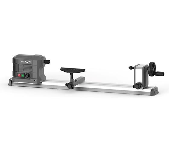 Изображение товара Станок токарный Ставр деревообрабатывающий 600Вт, SWM 600-250, заготовка D=25cм, 60см, 800-3000об/мин, регулировка, станина алюминиевая 9040600286