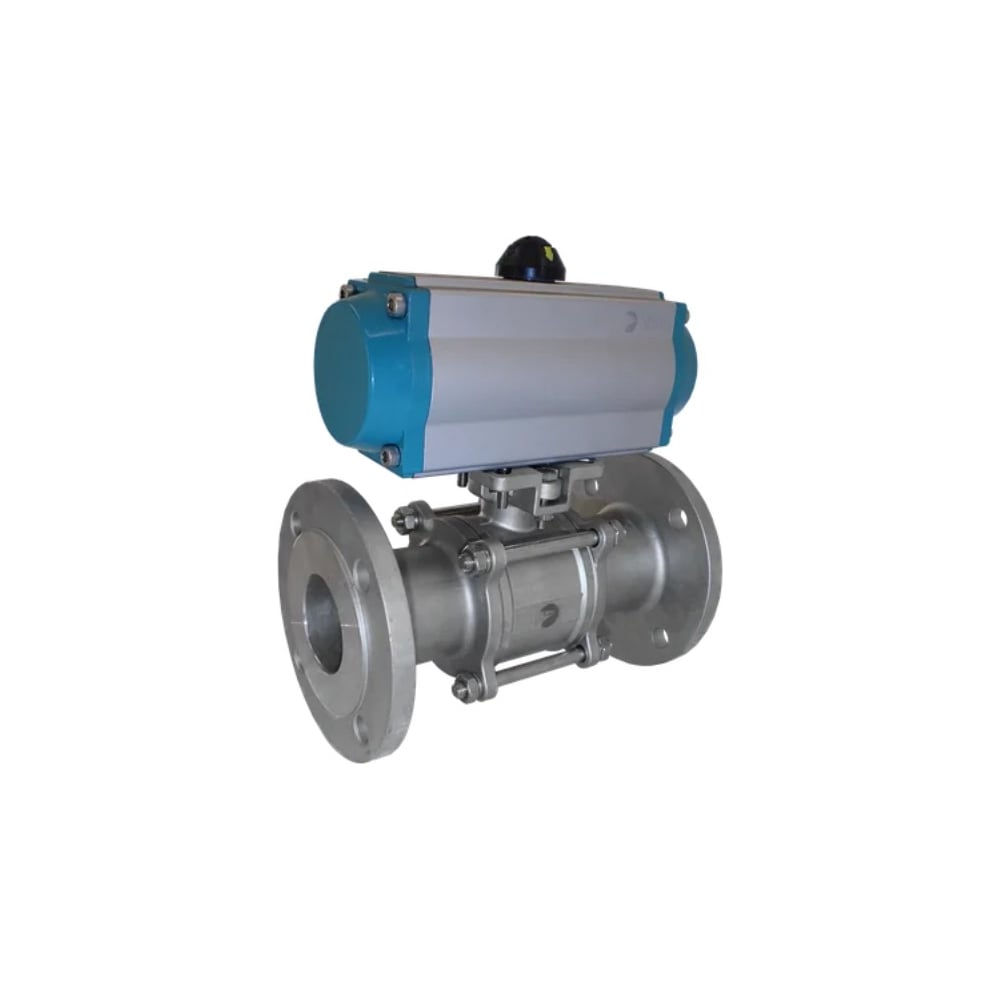 Изображение товара Кран шаровый фланцевый NEWKEY DN50 PN40 с пневмоприводом 180°C