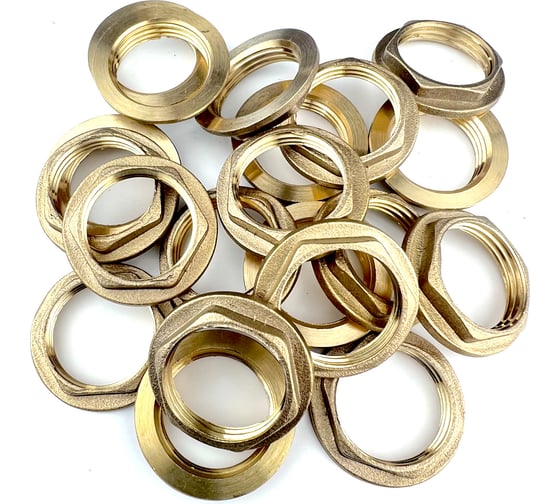 Изображение товара Латунная контргайка Профитт с ребордой, 3/4" ВР, 20 шт 9279240