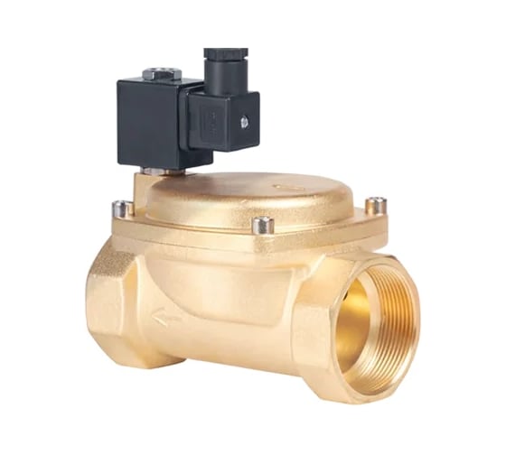 Изображение товара Клапан электромагнитный NEWKEY латунный, обратного действия, нормально закрытый, DN20 (3/4), PN16, 110AC 0927300-110AC