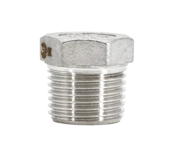 Изображение товара Заглушка Н/Р 6-ти гранная нержавеющая NEWKEY AISI304 DN10 (3/8), (CF8), PN16, набор 6 шт NAB6-NK-DT10/4