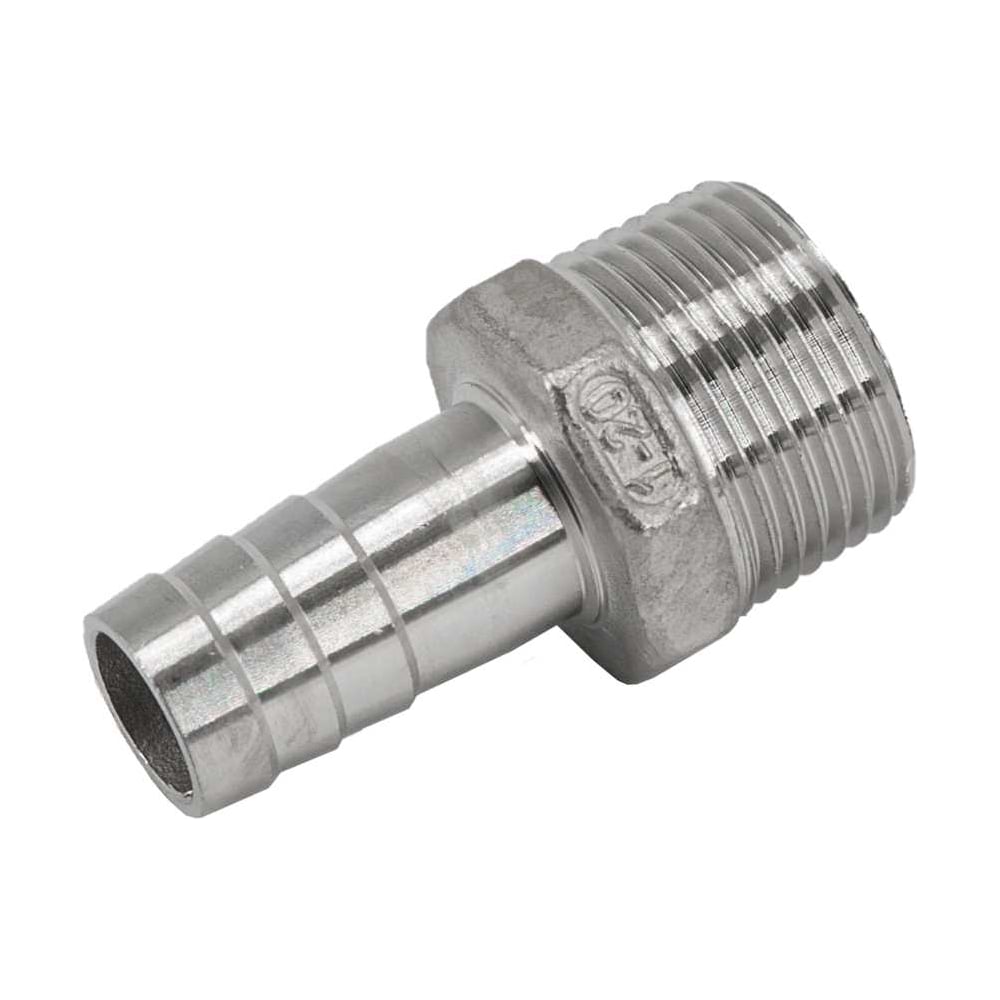 Штуцер елочка нержавеющий NEWKEY AISI304 DN25 x 20mm (1 x 20mm), (CF8), PN16 набор 2 шт. NAB2-NK-FHN25x20/4