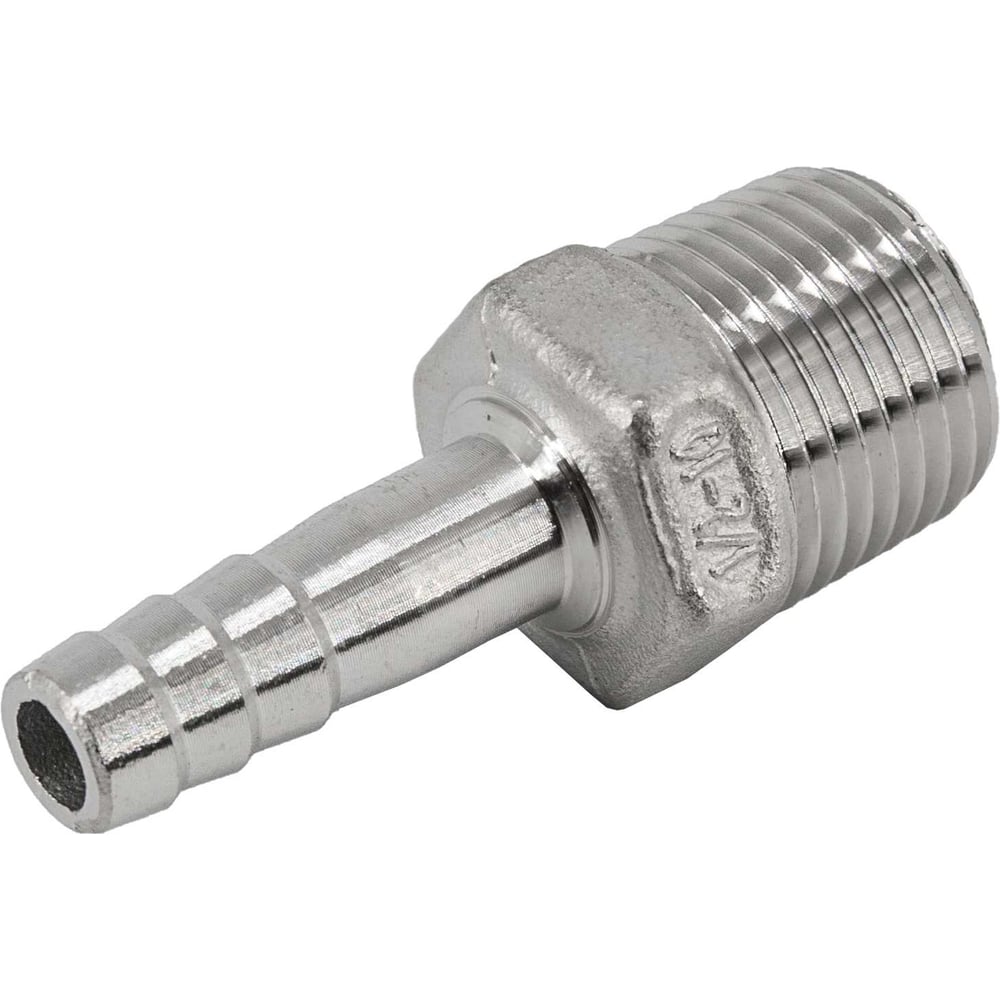 Штуцер елочка нержавеющий NEWKEY AISI304 DN15 x 10mm (1/2 x 10mm), (CF8), PN16, набор 4 шт NAB4-NK-FHN15x10/4