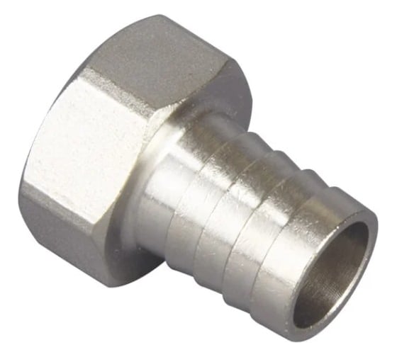 Изображение товара Штуцер елочка ВР нержавеющий NEWKEY AISI304 DN10 x 12mm (3/8 x 12mm), (CF8), PN16, набор 3 шт NAB3-NK-FMN10x12/4