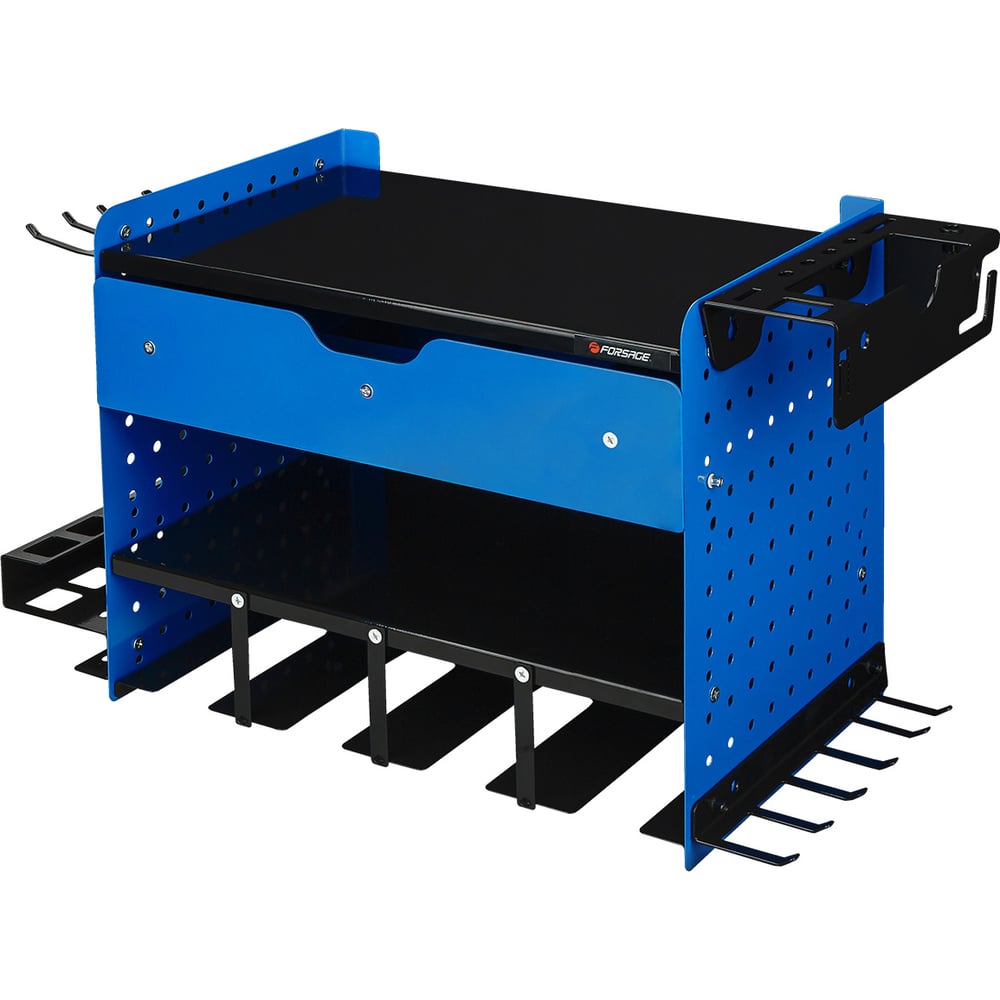 Изображение товара Металлическая полка для инструментов Forsage F-Hanna 43/2(62842) сталь с ящиком