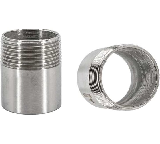 Изображение товара Ниппель NEWKEY приварной нержавеющий, AISI316 DN32 (1_1/4), (CF8M), PN16 набор 2 шт NAB2-NK-NE32/6