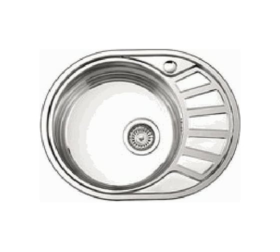 Изображение товара Мойка LEDEME нержавеющая сталь, врезная, 570x450x180, 0,8 мм., выпуск 3 1/2, матовая L75745-L 869583