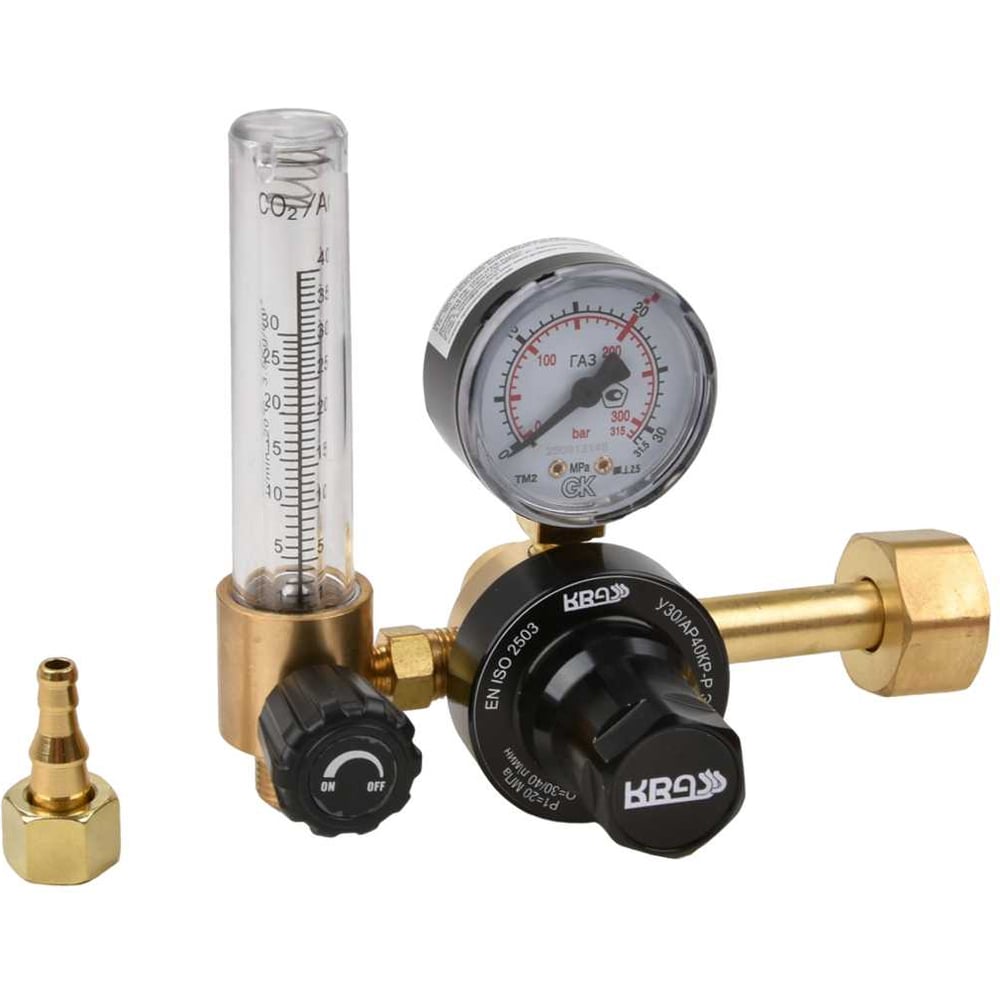 Изображение товара Регулятор расхода газа KRASS У30/АР40КР-Р ЭКО для аргона и углекислоты