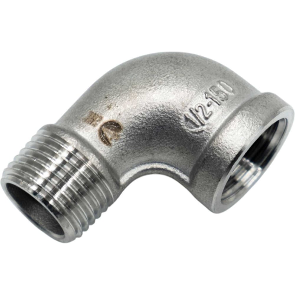 Изображение товара Отвод резьбовой NEWKEY вр/нр нержавеющий 1/2 дюйма, набор 2 шт