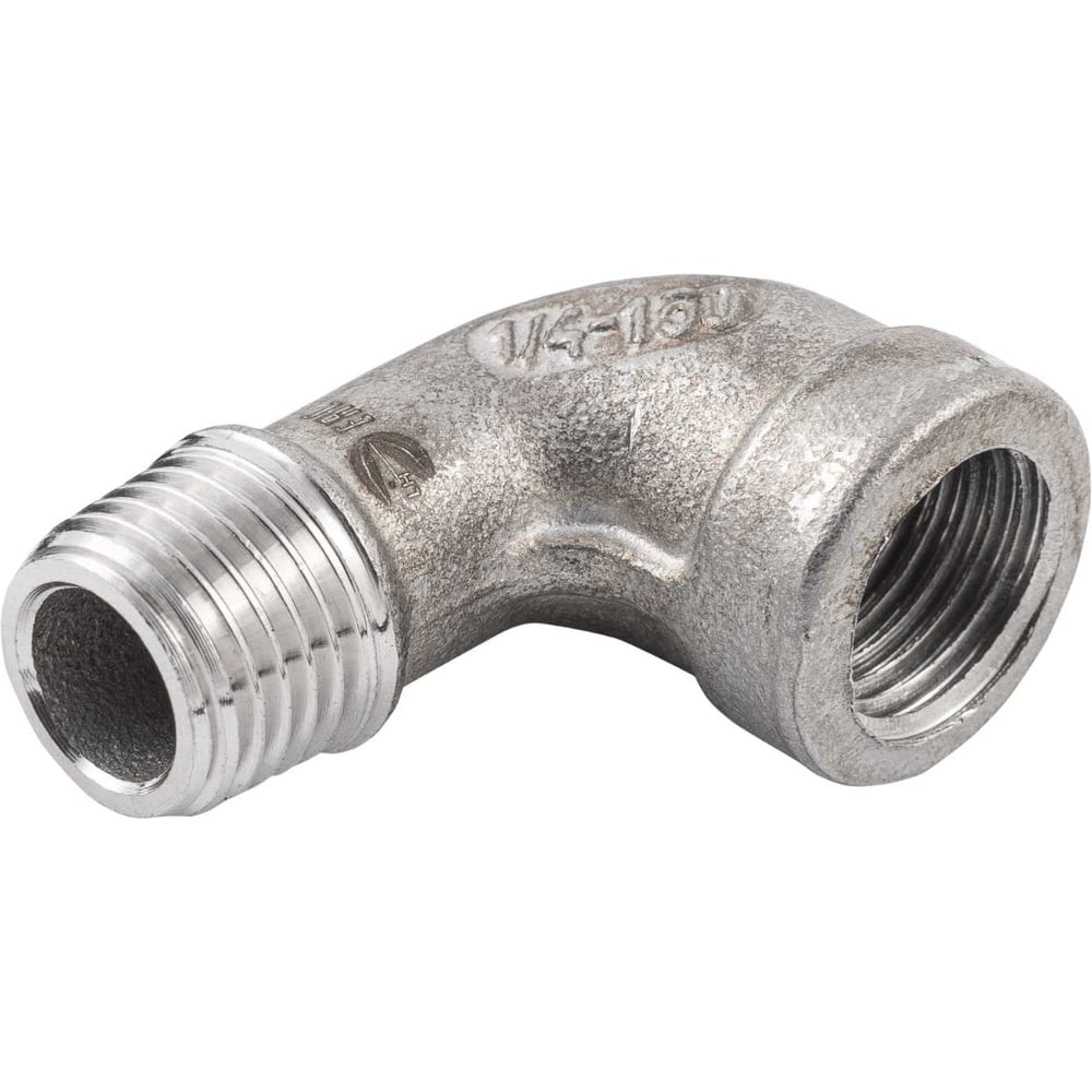 Изображение товара Отвод резьбовой NEWKEY из нержавеющей стали DN 8 1/4F-1/4F 90 градусов набор 3 шт